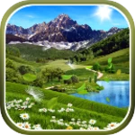 summer landscape wallpaper android application logo